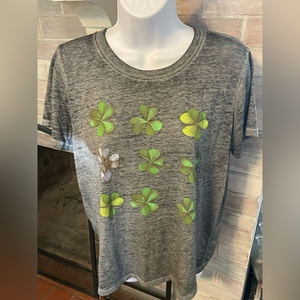 Doe thin t shirt womens clover gray size‎ large